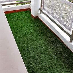 Status Contract Artificial Grass Runner, Carpet Mat for Balcony, Lawn, Door Natural Green - Doormat (6.5ft x 2ft)-image-9