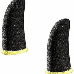 TechMount� Pubg Gaming Finger Sleeve & Thumb Sleeve, Slip-Proof Sweat-Proof Professional Touch Screen Gloves for Phone Gaming | Free Fire. (Pack of 1, Black Yellow)-10
