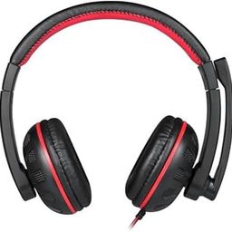 Enter spartan headphone with mic wired headset (red-black, on The ear)-picture-19