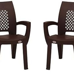Supreme Esquire Plastic Chair for Home and Office (Globus Brown, Set of 2)-image-23