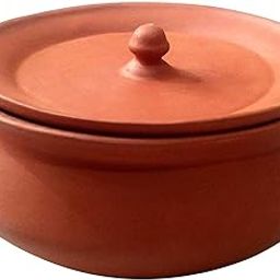 The Satyam Craft Kasana Clay Art Mitticool Terracotta Handi, 1 Piece (Brown), Non-Stick, 500 milliliter-picture-19