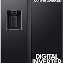 Samsung 633 L, 3 Star, Frost Free, Double Door, Convertible 5-in-1 Digital Inverter, Side By Side Refrigerator with AI, WiFi & Water & Ice Dispenser (RS78CG8543B1HL, Black Matte)-picture-22