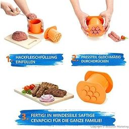 Sausage Stuffer Homemade Meat Maker Squeezer Food Processor Household Molds-image-14