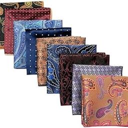 Multi Pattern Microfiber Pocket Square Combo Set For Men-picture-50