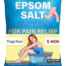 Fast-Acting Epsom Salt for Thigh Pain Relief and Relaxation | 1Kg Luxury Bath Salt-image-96