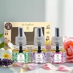 EKAM Lavender, Rose & Jasmine Scented Liquid Plugin Air Freshener Refill Pack Of 3| 45Ml Each|Lasts Up To 60 Days| Used For Aromatherapy, Stress Relief And Relaxation-image-11