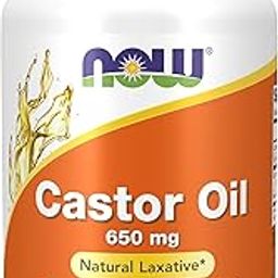 NOW Castor Oil 650mg,120 Softgels-1