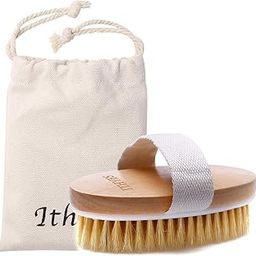 Ithyes Dry Brushing Body Brush Exfoliating Brush Natural Bristle Bath Brush for Remove Dead Skin Toxins Cellulite,Treatment,Improves Lymphatic Functions,Exfoliates,Stimulates Blood Circulation-45