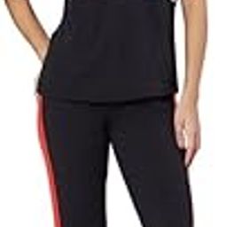 Black Cotton Lycra Blend Styled With Front Taped Tracksuit | Co-ord Set For Women| Active Wear Suit Set For Women|-image-25