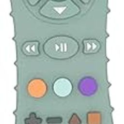 VLLINFFRA Teether Silicone Remote Teether Teething Toys Helps Biting Skills Development Activity Toys for 3+ Month Child Toddlers (Sea Green-1)-image-15