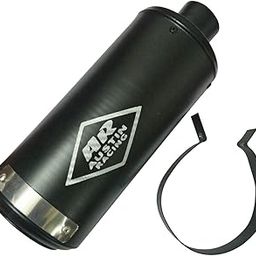 RA ACCESSORIES Austin Racing Indian Silencer for All Type of Scooty and Bike (Black)-image-4
