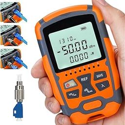 YICIZOL 4 in 1 Optic Fiber Optic Tester Fiber Power Meter FC/SC/ST Universal Interface Built-in 10Mw Visual Fault Locator (OPM&VFL) with FC/UPC(Male) to LC/UPC(Female) Adapter (OPM&VFL-10Mw-1PCS)-6