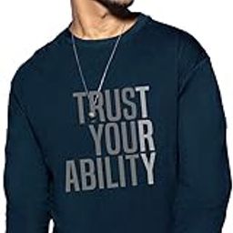 Men's Printed 100% Cotton T-Shirt - Regular Fit, Round Neck, Full Sleeves-image-45