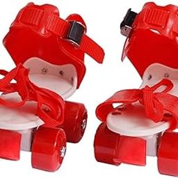 Qwick Click Super-Quad Roller Skates Inline Skates Suitable for Age Group 7 to 11 Years Adjustable Uk-4/7 (7-12 Years, Red)-image-28
