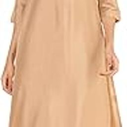 Women's Beige Crepe Silk Yoke Embroidery Kurta with Pant-image-93