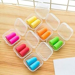 Generic Hot Soft Ear Plugs Sound Insulation Ear Protection Earplugs Anti-Noise Sleeping Plugs Travel Foam Soft Noise Reduction:, Green-image-11