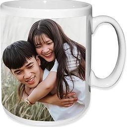 BlissVogue Coffee Mug Photo Printed for Gift, Photo Mugs Personalised, Coffee Mug Personalized White Ceramic Photo Mug for Gift Personalized (Tell us Your Idea - We’ll Print it) 325 ml Printed Mug-image-98
