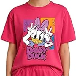 my swag Womens Nightwear Set – Oversized T-Shirt with Matching Shorts | Cotton Co-ord Night Suit for Girls & Ladies | Cute Sleepwear-picture-2