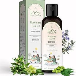 Leez Ayurveda Rosemary Hair Oil for Hair Growth | With Amla, Bhringraj, Neem & Castor Oil | Ayurvedic & Herbal Anti-Dandruff Hair Oil for Men & Women | 100ml-image-21