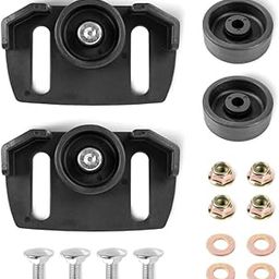 LUCKGRASP Universal Roller Skid Snow Thrower Shoes 490-241-0038 Snow Blower Skid Shoes with Hardware Compatible with Craftsman, MTD, Cub Cadet-image-2