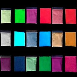 Generic Glow in The Dark 10G/Bag Luminous Glitter Powder Phosphor Pigment Long-Lasting Glow in Dark Epoxy Resin Filler for DIY Resin Mold Filling Crafts-image-88