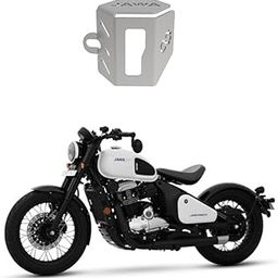 Auto Infinity Rear Reservoir Guard Compatible With Jawa Bobber (Silver, Pack of 1)-19