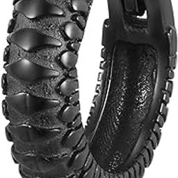 Black Pattern Stylish Hoop Huggie Earrings Fashion Jewellery Gift for Men & Boys (1 PC)-image-73