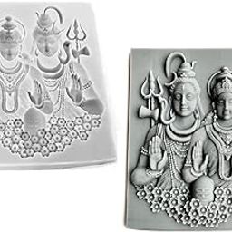 AGL Lord Shiva ma Parvati Idol Sculpture Temple Silicone Mold Shiva Linga Temple Mould-image-91
