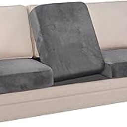 Namdev Art's Velvet Sofa Cushion for Sofa with Zip Cover (21X22X5 Inch) Multipurpose Cushion with Covers Seat Cushion Covers Density:- 32 Foam-image-28
