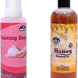 B BALA-G Combo of Unisex Foaming Soap 500ml & GA Plus Honey Shampoo 200ml – Gentle & Nourishing Skin & Hair Care-image-98