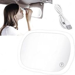 CARIZO LED Makeup Mirror Oval Shape Rechargeable Portable Travel Mirror with Adjustable Light Modes, Touch Control & USB Charging Long Battery Life-image-59