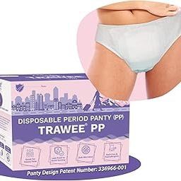 Trawee®-PP (Pack of 30) Disposable Period Panty with Super Absorbent Pad for Sanitary Protection, Menstrual Underwear, Absorbent Period Underwear for Women… (M)-image-39