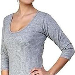 Women's Sleevless Thermal Top for Winter Warmth - Heat Retaining Fabric, Ideal for Layering, Lightweight and Comfortable Fit | Cold Weather Protection - Grey-image-74