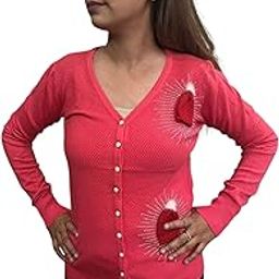 The Unique Collection Winter Long Woolen Top for Women | Polyester Blend Round Neck Hip-Length Pullover | Stylish & Cozy Winter Wear with 3D Design (Medium)-image-7