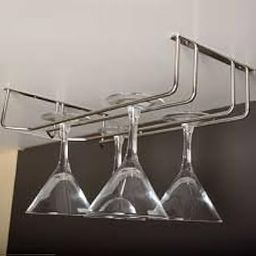 Ebco Kitchen Upside Down Under Cabinet Wine Glass Holder (Double)-image-36