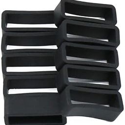 ATORSE 6x10x Siliccone Watch Band Replacement Sport Braclet 24MM Black 22mm-image-34