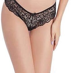 Newly Launched Beautiful Women Floral Lace Panties Sexy Hipster Underwear V-Shape Waistband Tangas (Pack of 1)-image-23