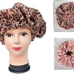 KALSUTANSHI New Handmade Pure Satin Fully Reversible Luxuries satin sleep Adjustable cap for Women Girls Kids|Reversible Double Layer Large Sleep Cap (Multicolor) (Hair Bonnet_Peach2sided)-image-112