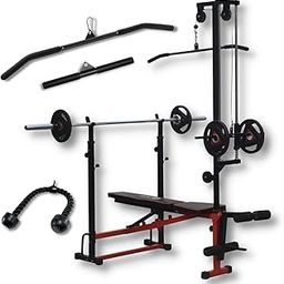 Hashtag fitness 16in1 gym bench for home workout bench press for gym strength Training with bench triceps rasa, biceps handle for full body exercise workout-picture-30