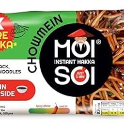 MOI SOI Chowmein Instant Hakka Noodles | 165g | 100% Veg | 5 min Spicy Chowmein Noodles | - Zero Preservatives Zero Oil & Zero MSG - Noodles Ready in 5 Mins | Chowmein Tastemaker inside | 2x Spicy | Desi Street Style Chowmein Noodles in 5 Mins only | MOI SOI-image-53