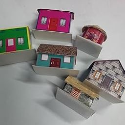 Houses School Project for Kids 6 Type House Length:3.5" with:2.5"-23