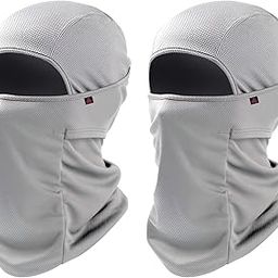 Autofy Face Mask for Bikers Riding Full Face Mask Balaclava for Men Black Mask for Bike Riding Accessories Cycling Accessories Mask for Men Women Rider Full Face Helmet Mask for Men Grey [Pack of 2]-18