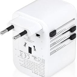 Phonokart Solo 6 65W Universal Travel Adapter with Type C USB 65W Gan Charger | Worldwide Travel Adapter Converter Multi Socket Plug with PD QC Super Fast Charging | (White)-11