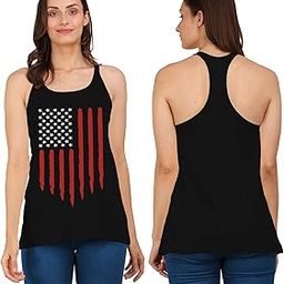 Women's Cotton Printed Sleeveless Racerback Sportswear |Activewear Quick Dry Fit Workout Muscle Tank Top L31 Product Code (Size, Colour)-image-81