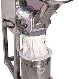 ZOZ STAR® Pulverizer Machine for Masala Grinder,Atta chakki 2 in 1 Stainless Steel Flour Mill, Domestic Aata Maker, (Gold Chamber) Masala Heavy Duty Grinder 1HP Automatic 2 in 1 Warranty 10 Years-image-70