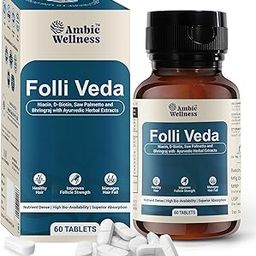 Ambic Folliveda Hair Nutrition Tablets | Supports Hair Health & Scalp Wellness | For Men & Women | 15 Tablets-image-3