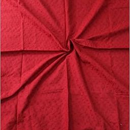 Ethnic Chikankari Embroidered Cotton Fabric – Soft & Breathable Unstitched Running Material for Women’s Apparel (36” Width, Multiple Meters Available) (RED, 0.8 Meter)-image-79