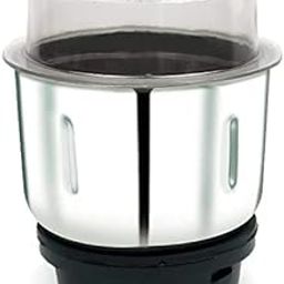 Lifestyle Enterprise Mixer Grinder Chutney Jar (500 Ml) Heavy Quality Mixer Jar Mixer Juicer Jar Suitable For All Local&Branded Mixer Which Comes With 2 Lock&4 Teeth Coupler Silver,Stainless Steel-image-42