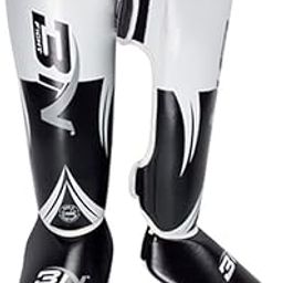 CALANDIS™ Shin Guards Muay Thai Martial Arts Protective Leg MMA Kickboxing Kung Fu White L Adult | Shin Guards | Protective Gear-image-72