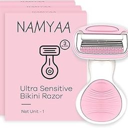 Namyaa Ultra Sensitive Bikini Razor For Women | 2x Smoother And Long Lasting | Curve-Friendly, Smooth & Hassle-Free | 3 Blade Precision | Pack of 3-image-33